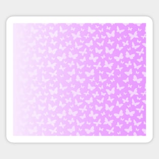 Soft Butterfly Pattern with Pastel Gradient Sticker